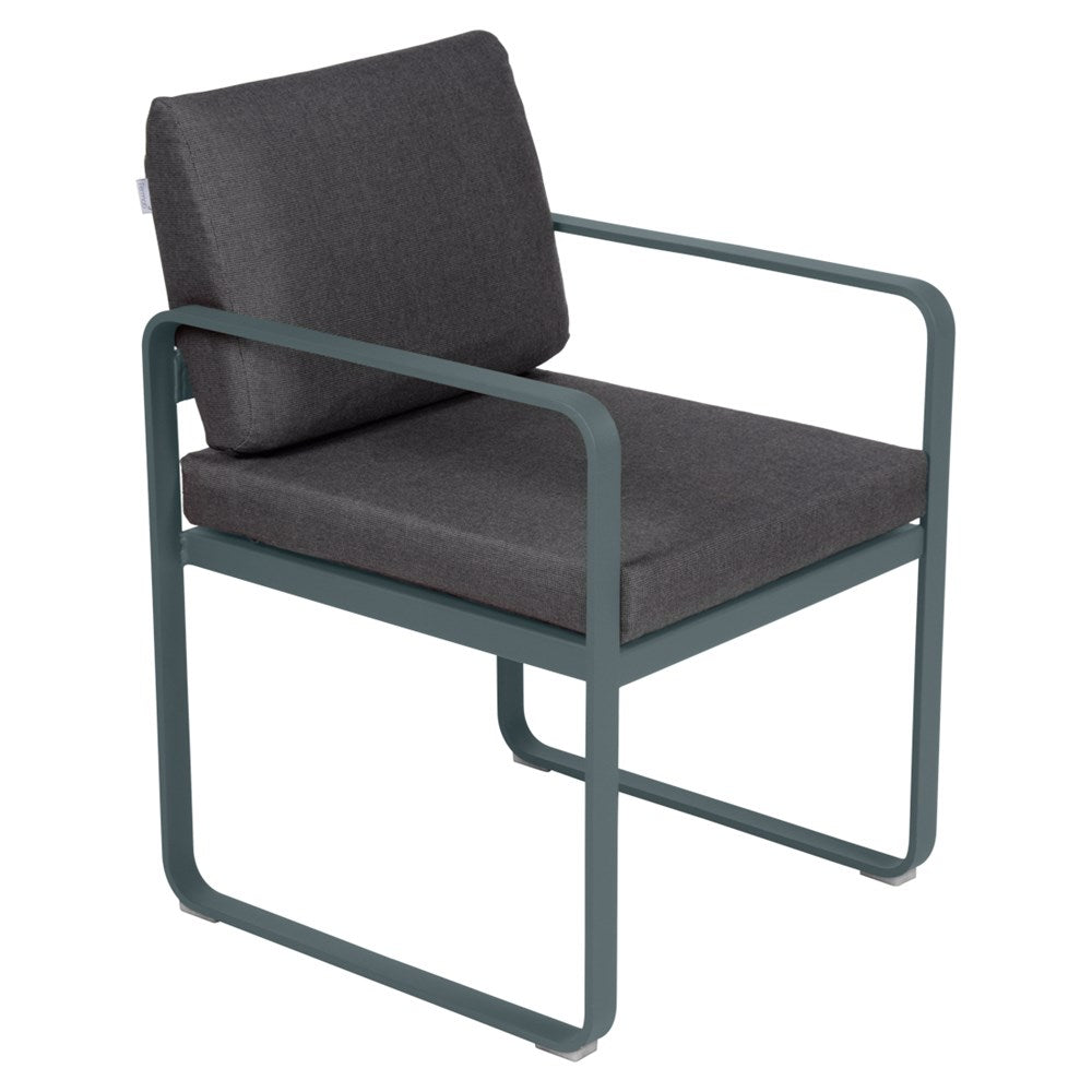 BELLEVIE DINING ARMCHAIR-GRAPHITE GREY CUSHION