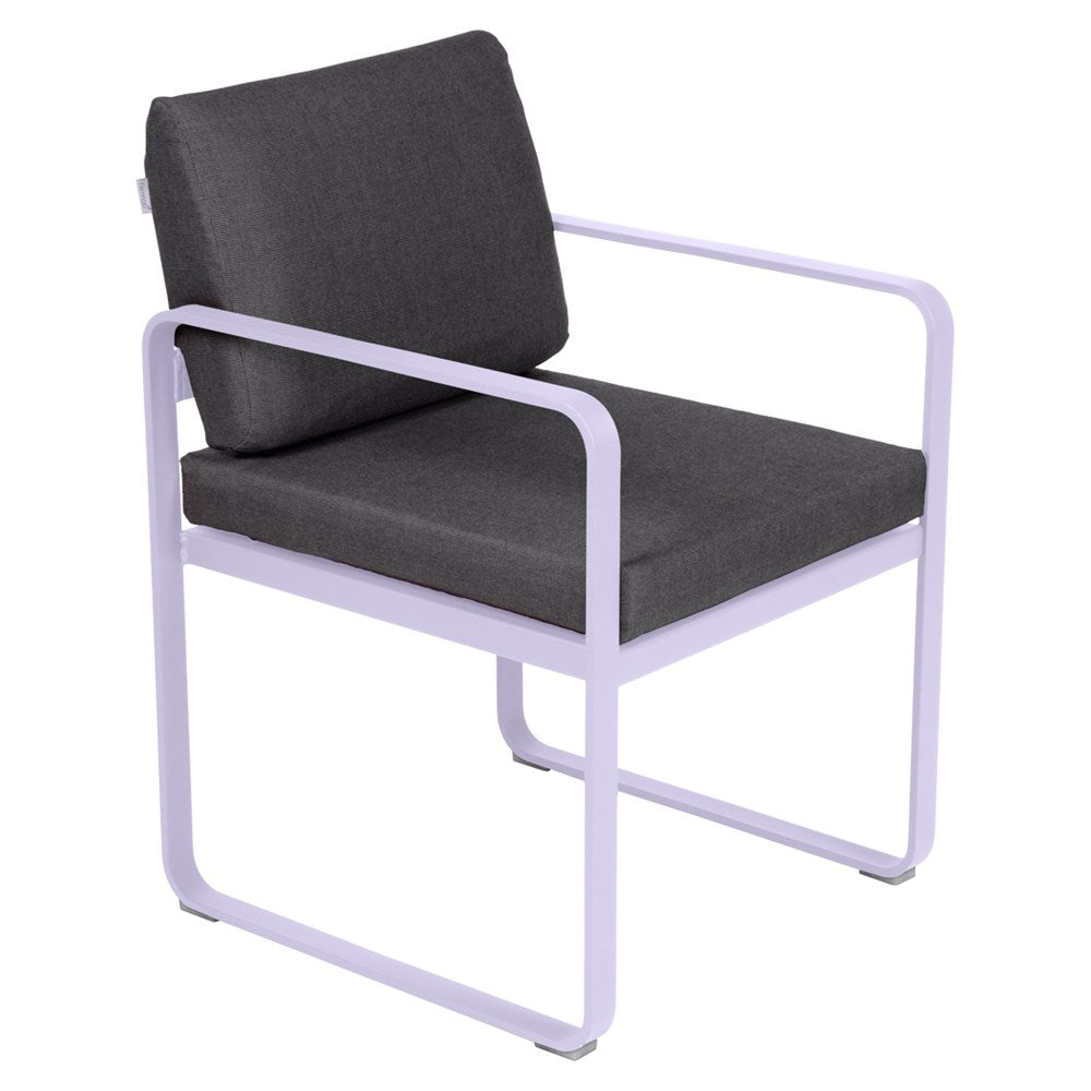 BELLEVIE DINING ARMCHAIR-GRAPHITE GREY CUSHION