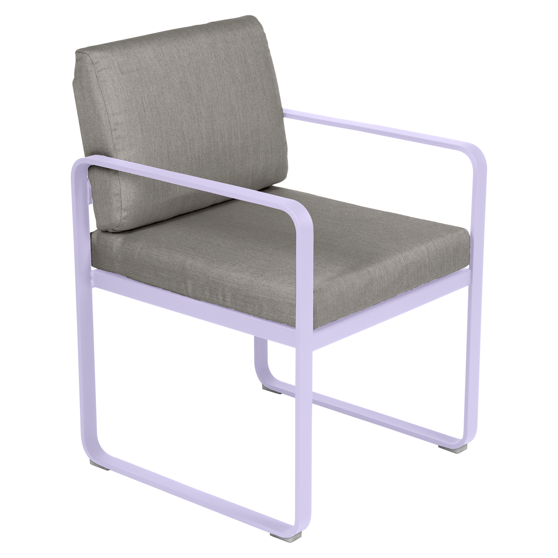 BELLEVIE DINING ARMCHAIR-GREY TAUPE CUSHION