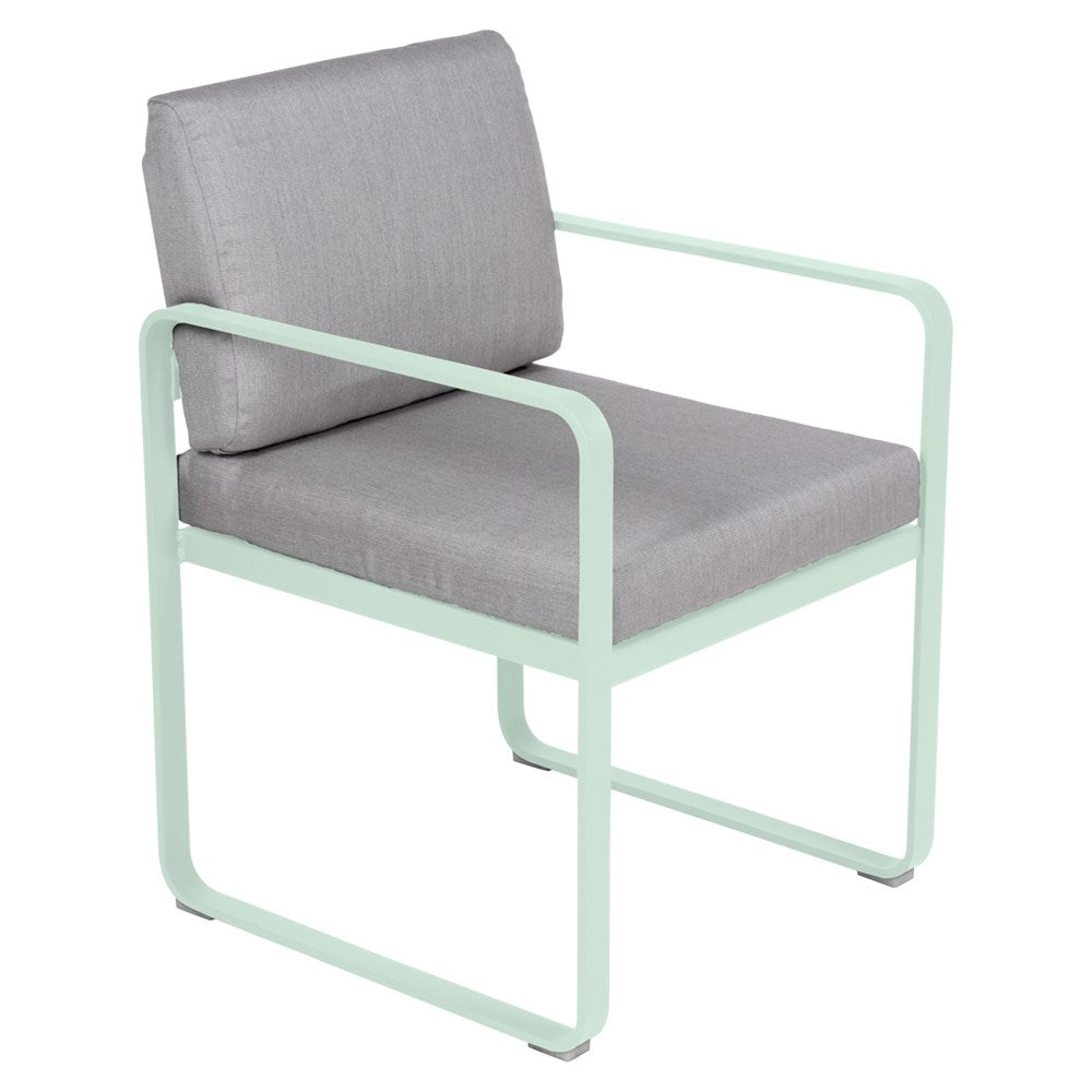 BELLEVIE DINING ARMCHAIR -FLANNEL GREY CUSHION