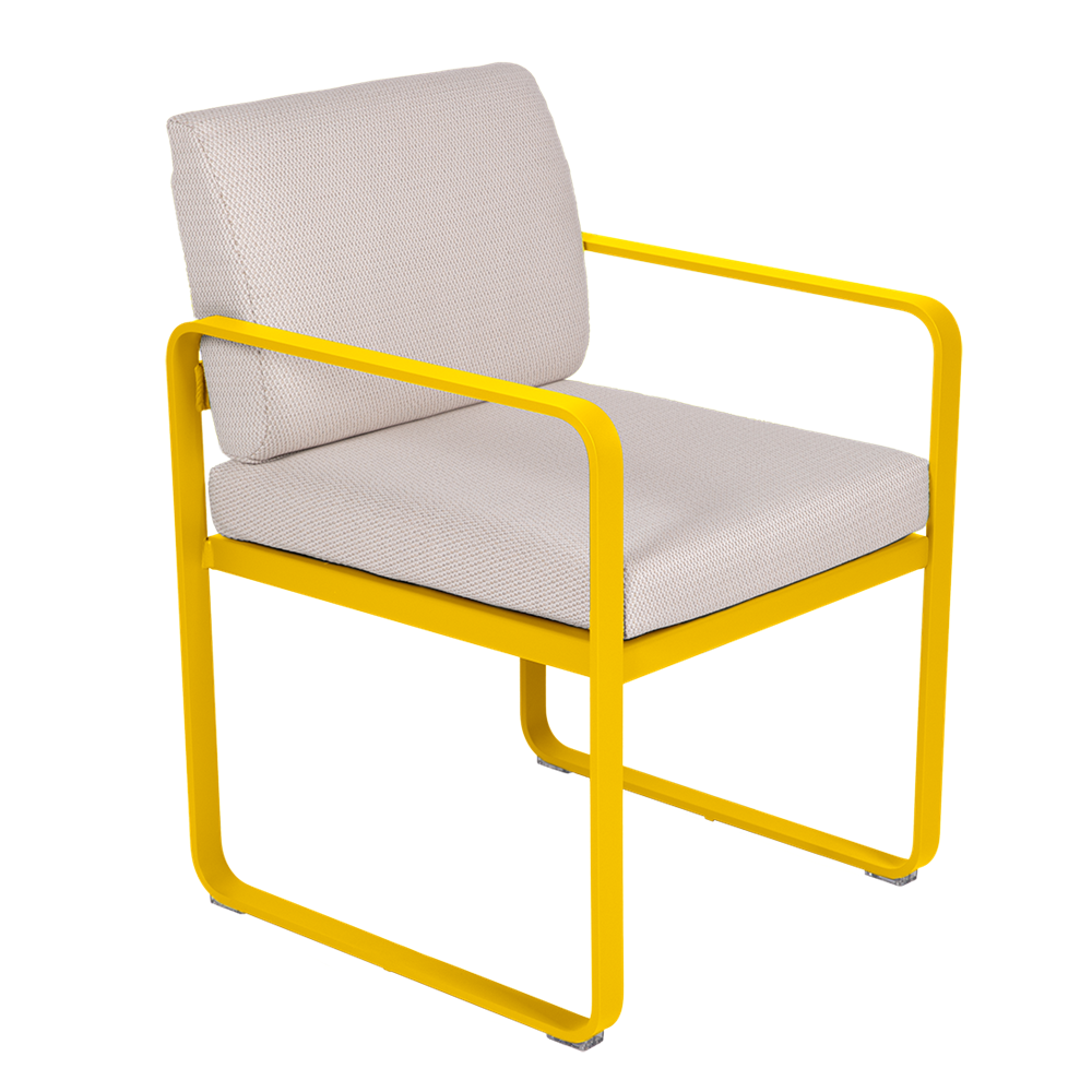 BELLEVIE DINING ARMCHAIR -PEARL CUSHION