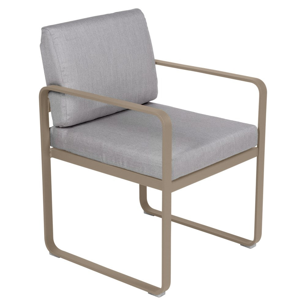 BELLEVIE DINING ARMCHAIR -FLANNEL GREY CUSHION