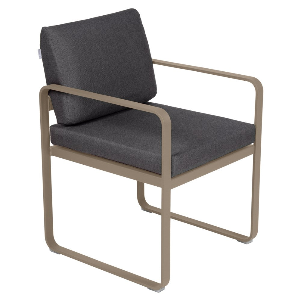 BELLEVIE DINING ARMCHAIR-GRAPHITE GREY CUSHION