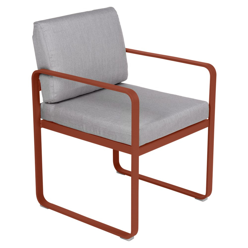 BELLEVIE DINING ARMCHAIR -FLANNEL GREY CUSHION
