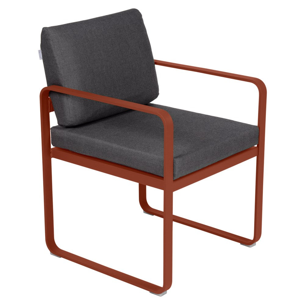 BELLEVIE DINING ARMCHAIR-GRAPHITE GREY CUSHION