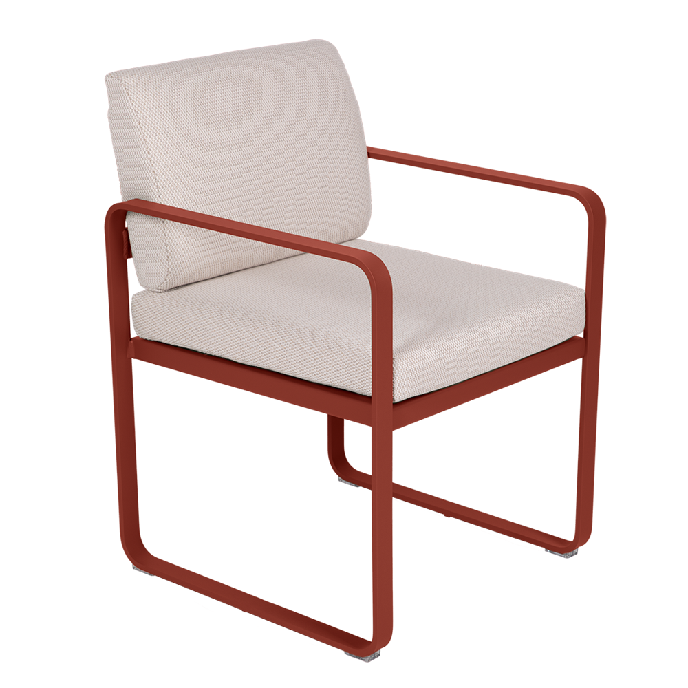 BELLEVIE DINING ARMCHAIR -PEARL CUSHION
