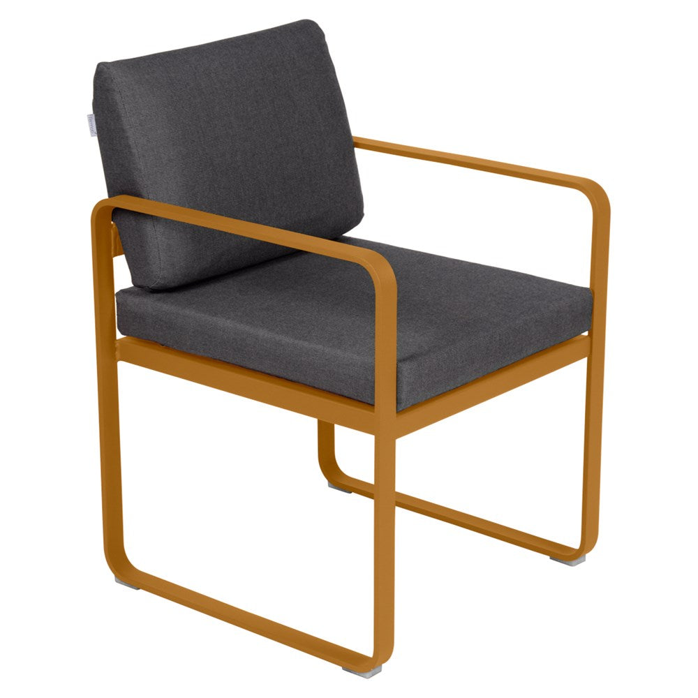 BELLEVIE DINING ARMCHAIR-GRAPHITE GREY CUSHION