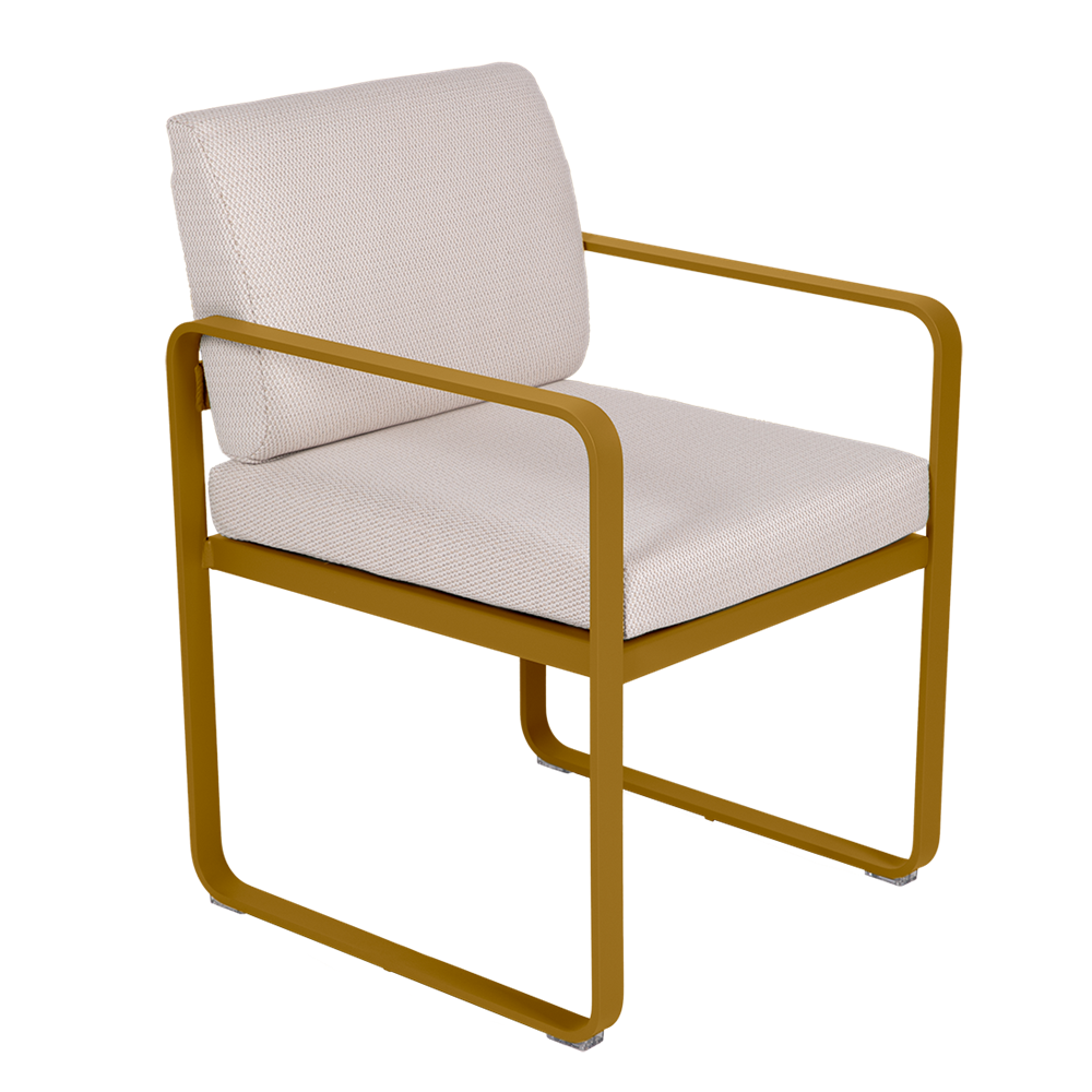 BELLEVIE DINING ARMCHAIR -PEARL CUSHION
