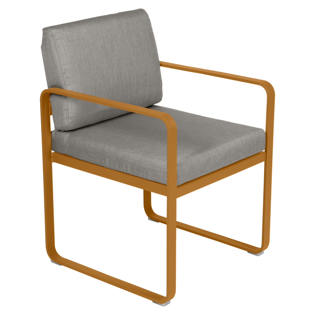 BELLEVIE DINING ARMCHAIR-GREY TAUPE CUSHION