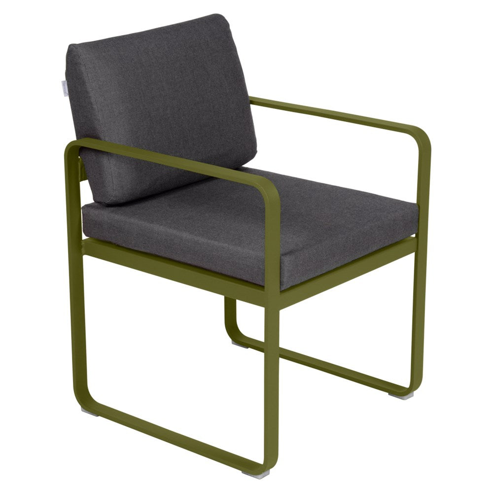 BELLEVIE DINING ARMCHAIR-GRAPHITE GREY CUSHION