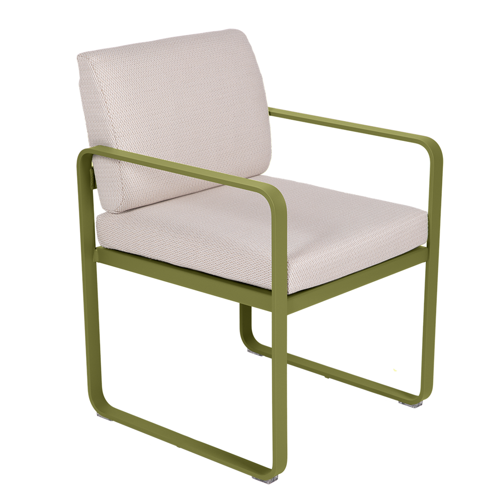 BELLEVIE DINING ARMCHAIR -PEARL CUSHION