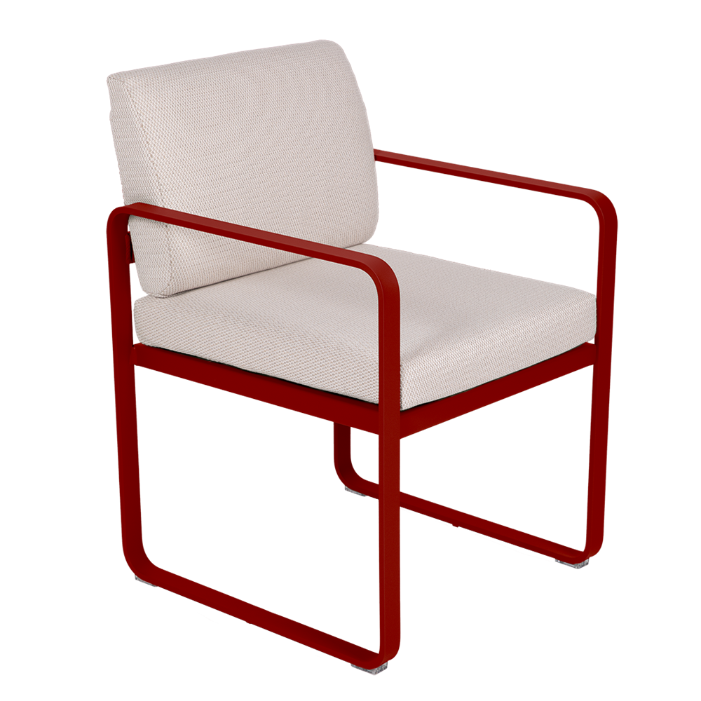 BELLEVIE DINING ARMCHAIR -PEARL CUSHION