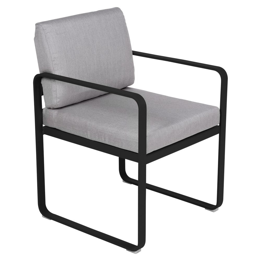 BELLEVIE DINING ARMCHAIR -FLANNEL GREY CUSHION