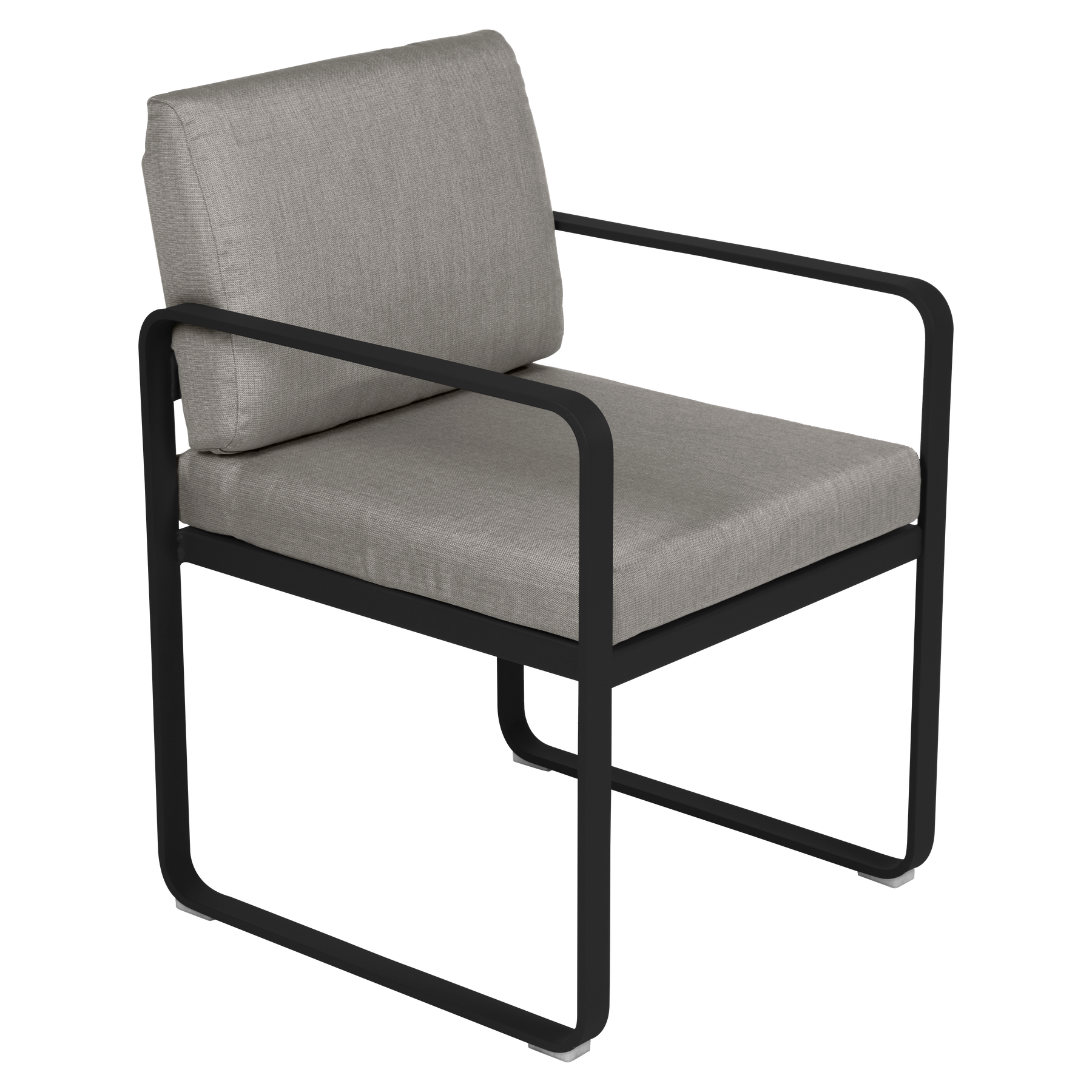 BELLEVIE DINING ARMCHAIR-GREY TAUPE CUSHION