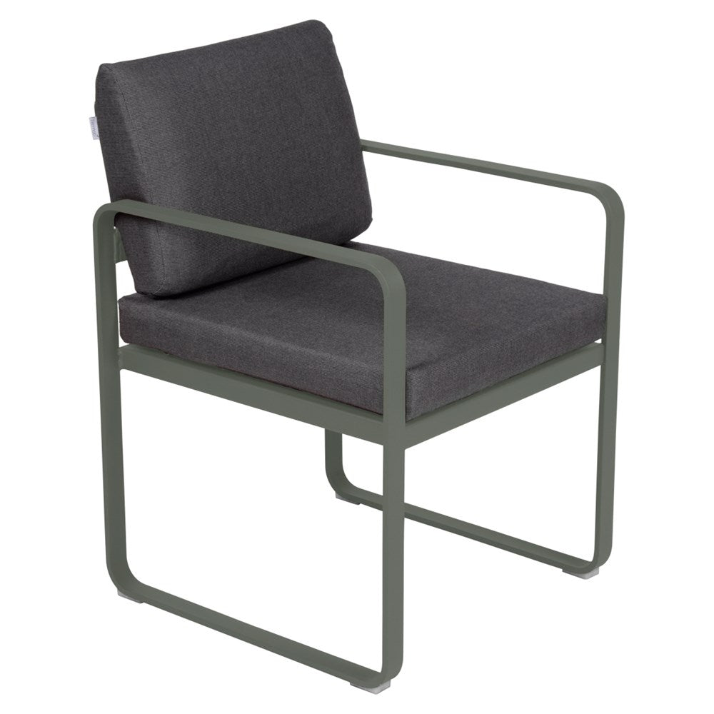 BELLEVIE DINING ARMCHAIR-GRAPHITE GREY CUSHION