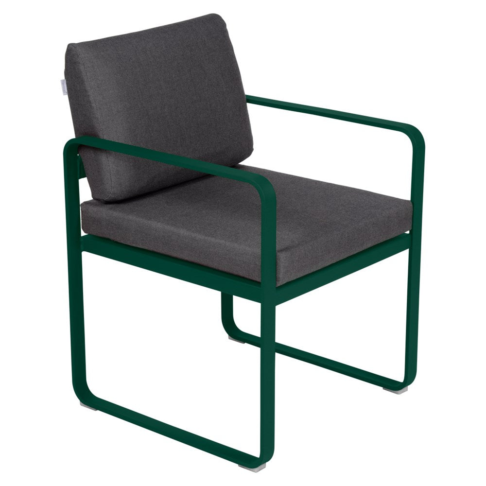 BELLEVIE DINING ARMCHAIR-GRAPHITE GREY CUSHION