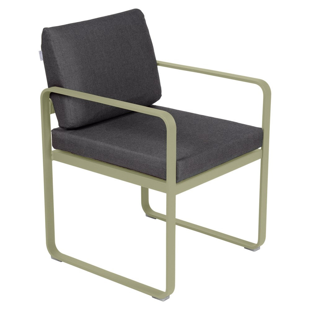 BELLEVIE DINING ARMCHAIR-GRAPHITE GREY CUSHION
