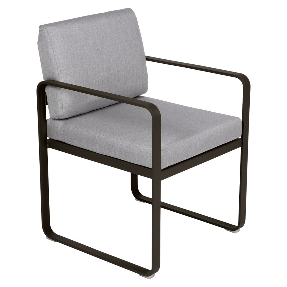 BELLEVIE DINING ARMCHAIR -FLANNEL GREY CUSHION