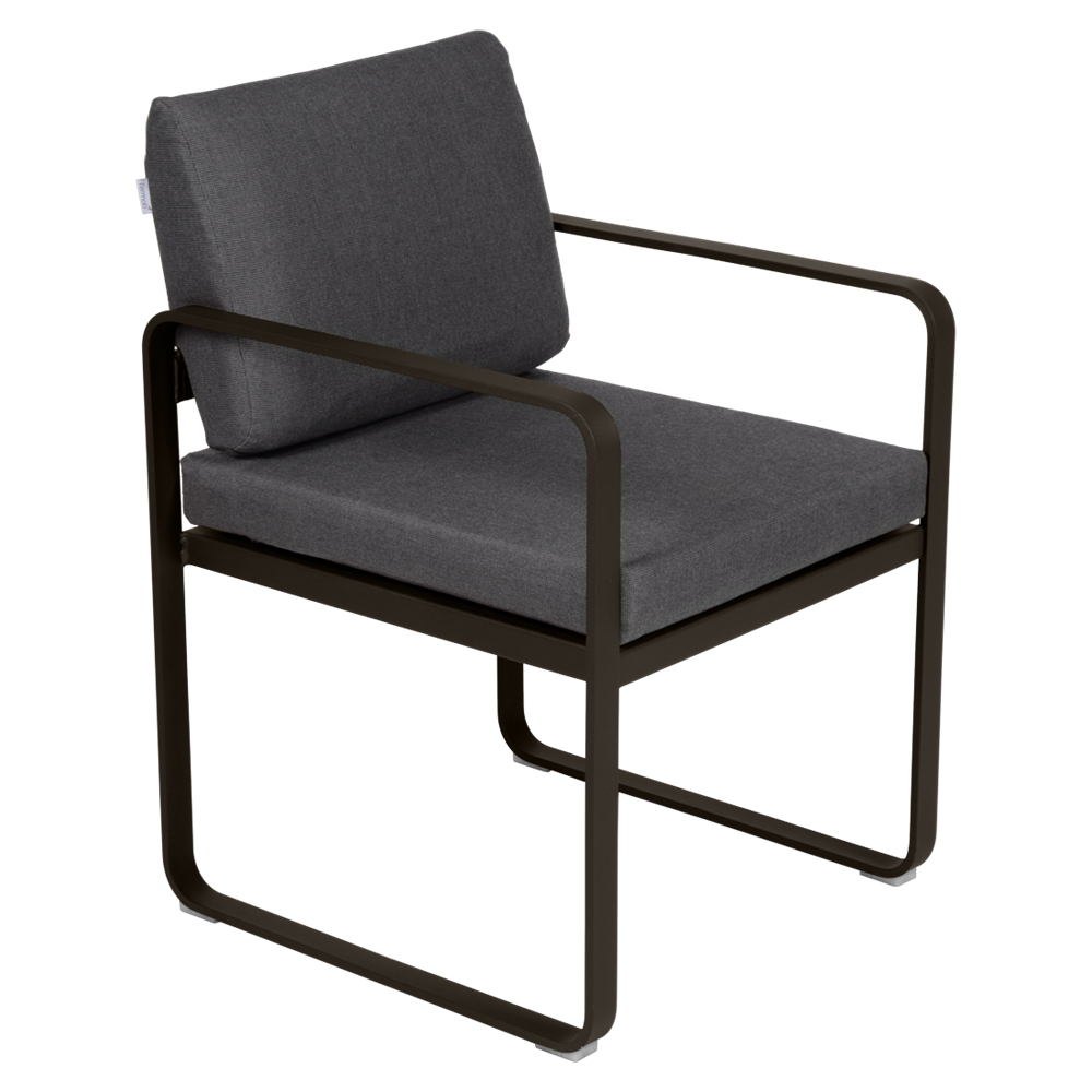 BELLEVIE DINING ARMCHAIR-GRAPHITE GREY CUSHION