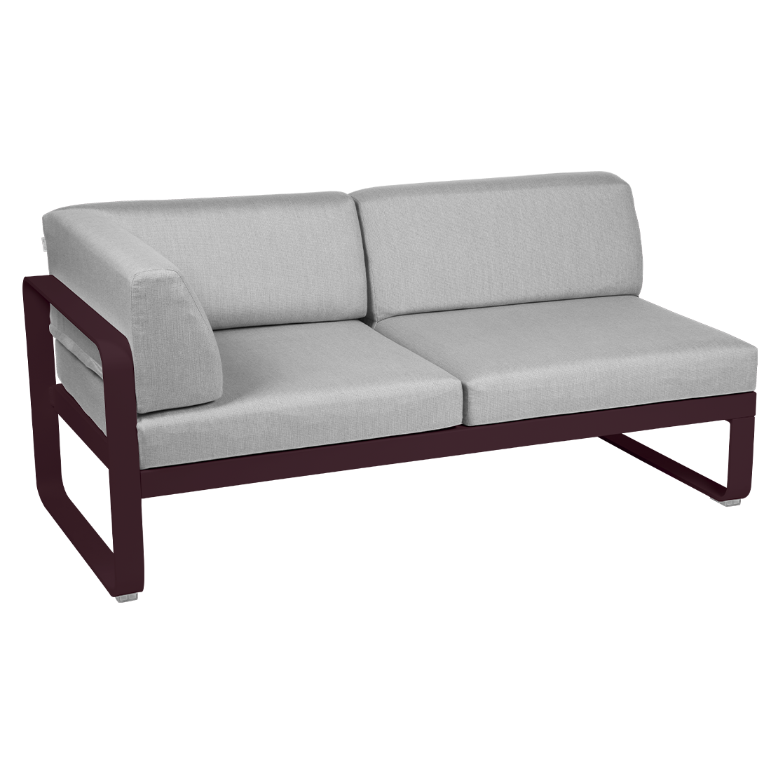BELLEVIE 2-SEATER LEFT CORNER MODULE-FLANNEL GREY CUSHION