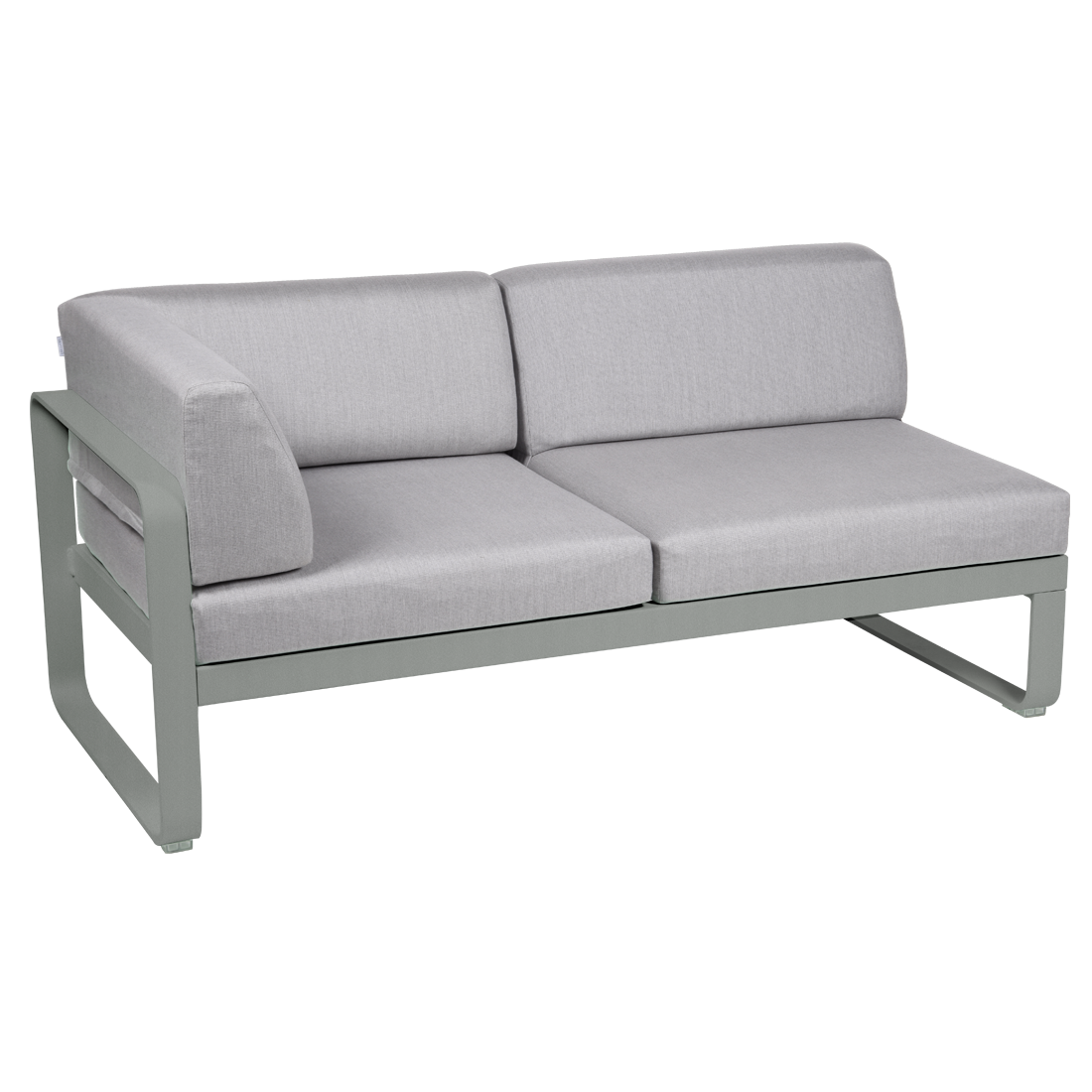 BELLEVIE 2-SEATER LEFT CORNER MODULE-FLANNEL GREY CUSHION