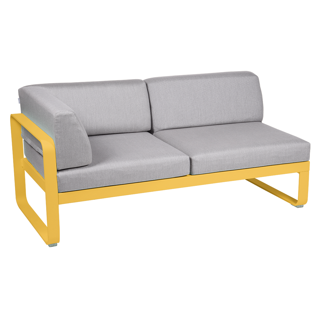 BELLEVIE 2-SEATER LEFT CORNER MODULE-FLANNEL GREY CUSHION