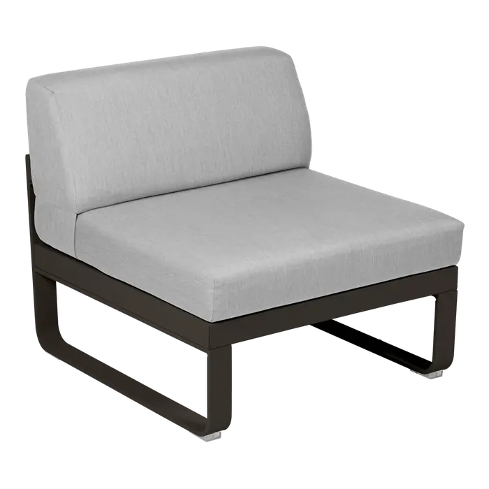 BELLEVIE 1-SEATER CENTRAL MODULE-FLANNEL GREY CUSHION