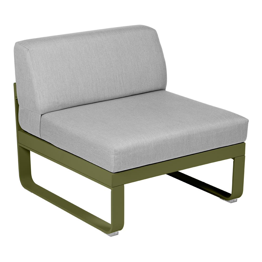 BELLEVIE 1-SEATER CENTRAL MODULE-FLANNEL GREY CUSHION