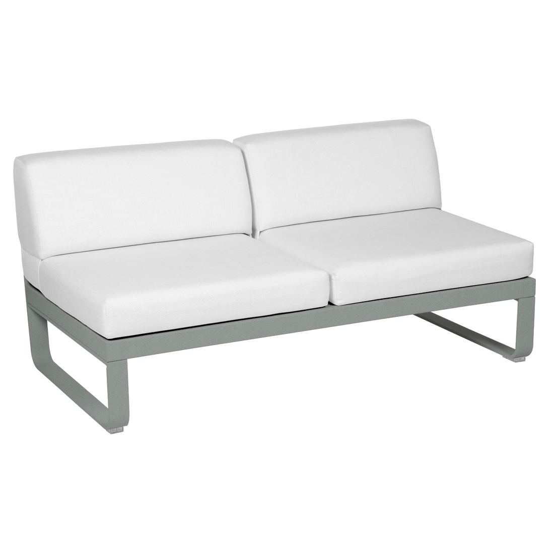 BELLEVIE 2-SEATER CLUB SOFA-FLANNEL GREY CUSHION
