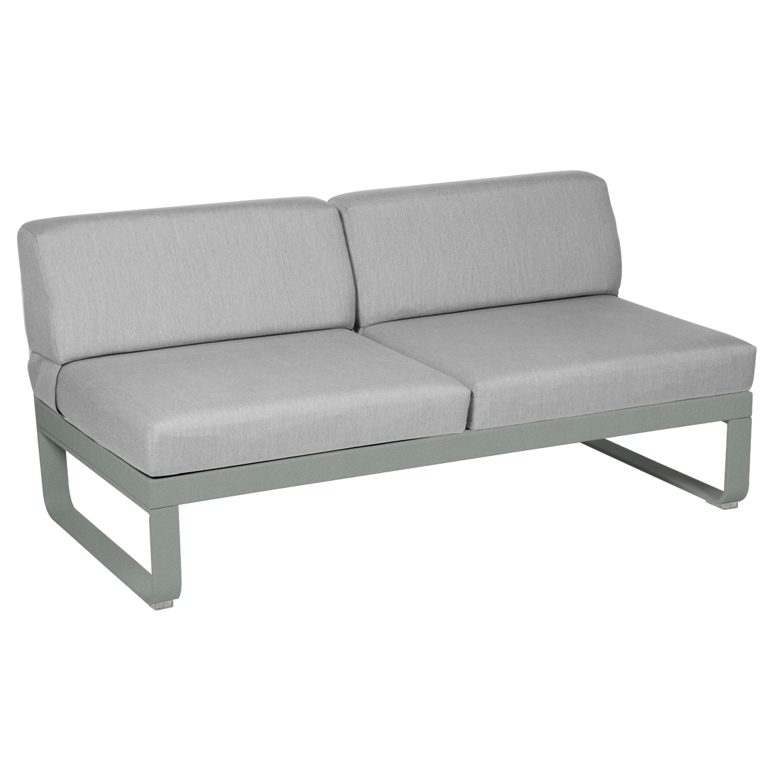 BELLEVIE 2-SEATER CENTRAL MODULE-FLANNEL GREY CUSHION