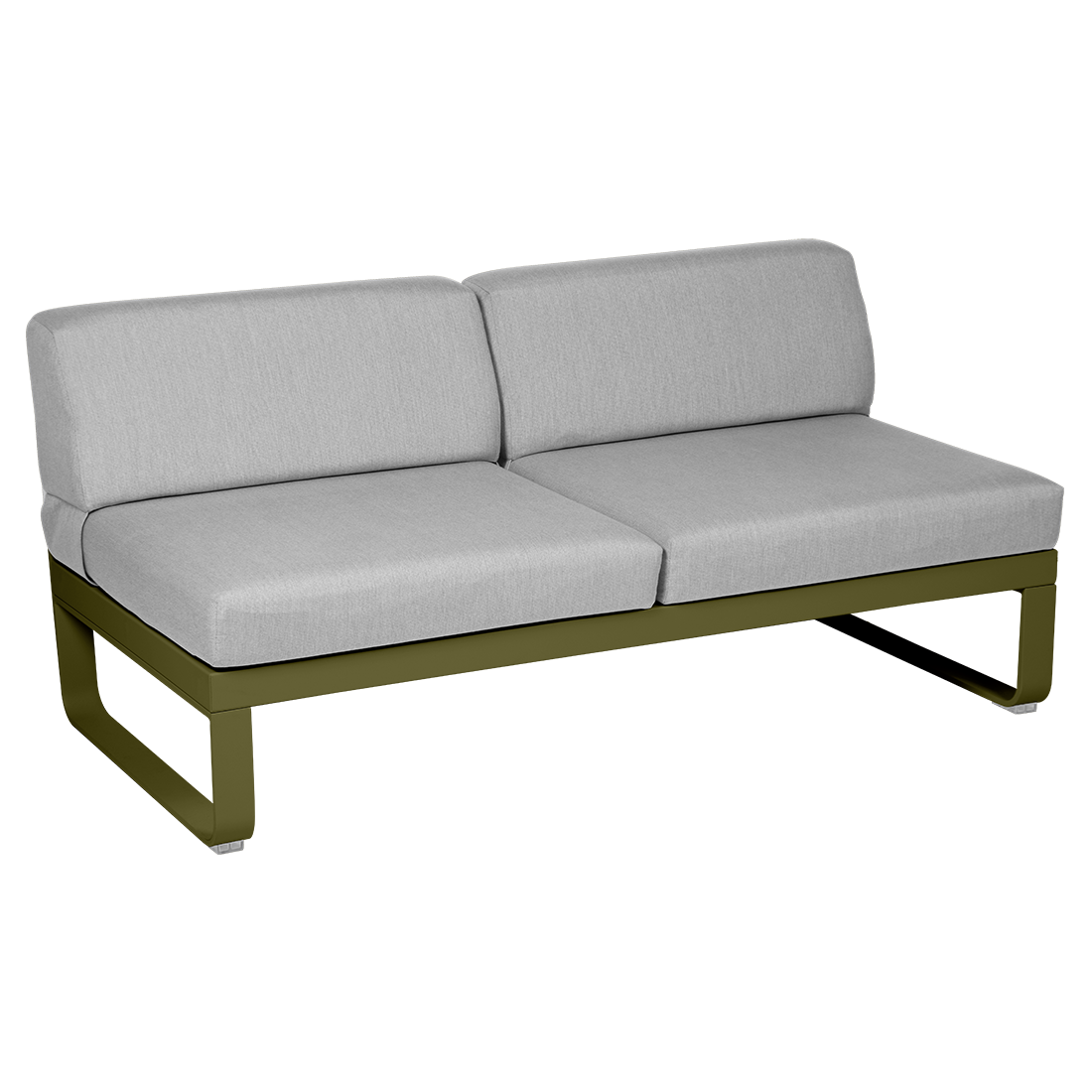 BELLEVIE 2-SEATER CENTRAL MODULE-FLANNEL GREY CUSHION