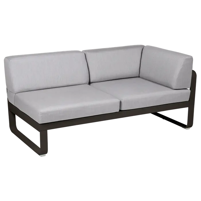 BELLEVIE 2-SEATER RIGHT CORNER MODULE-FLANNEL GREY CUSHION