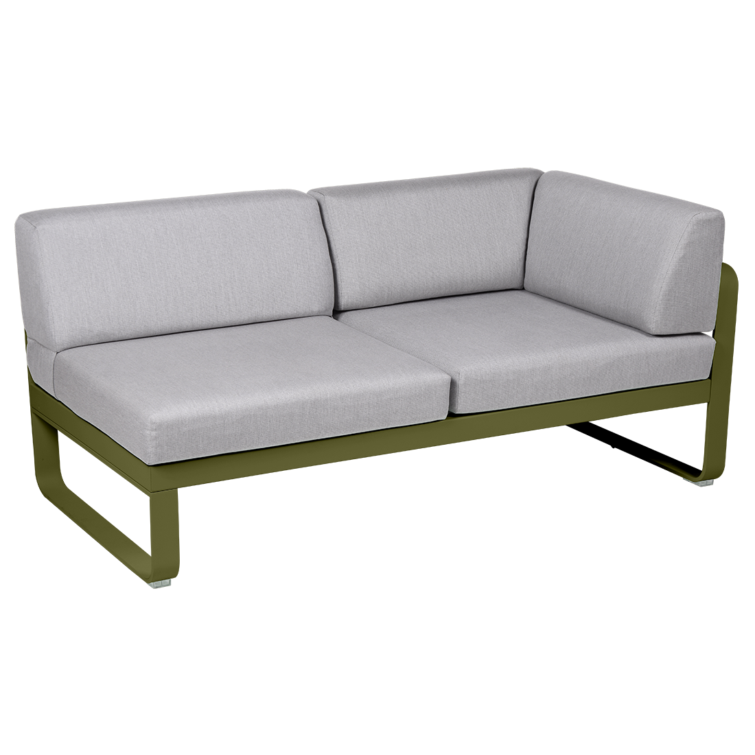BELLEVIE 2-SEATER RIGHT CORNER MODULE-FLANNEL GREY CUSHION