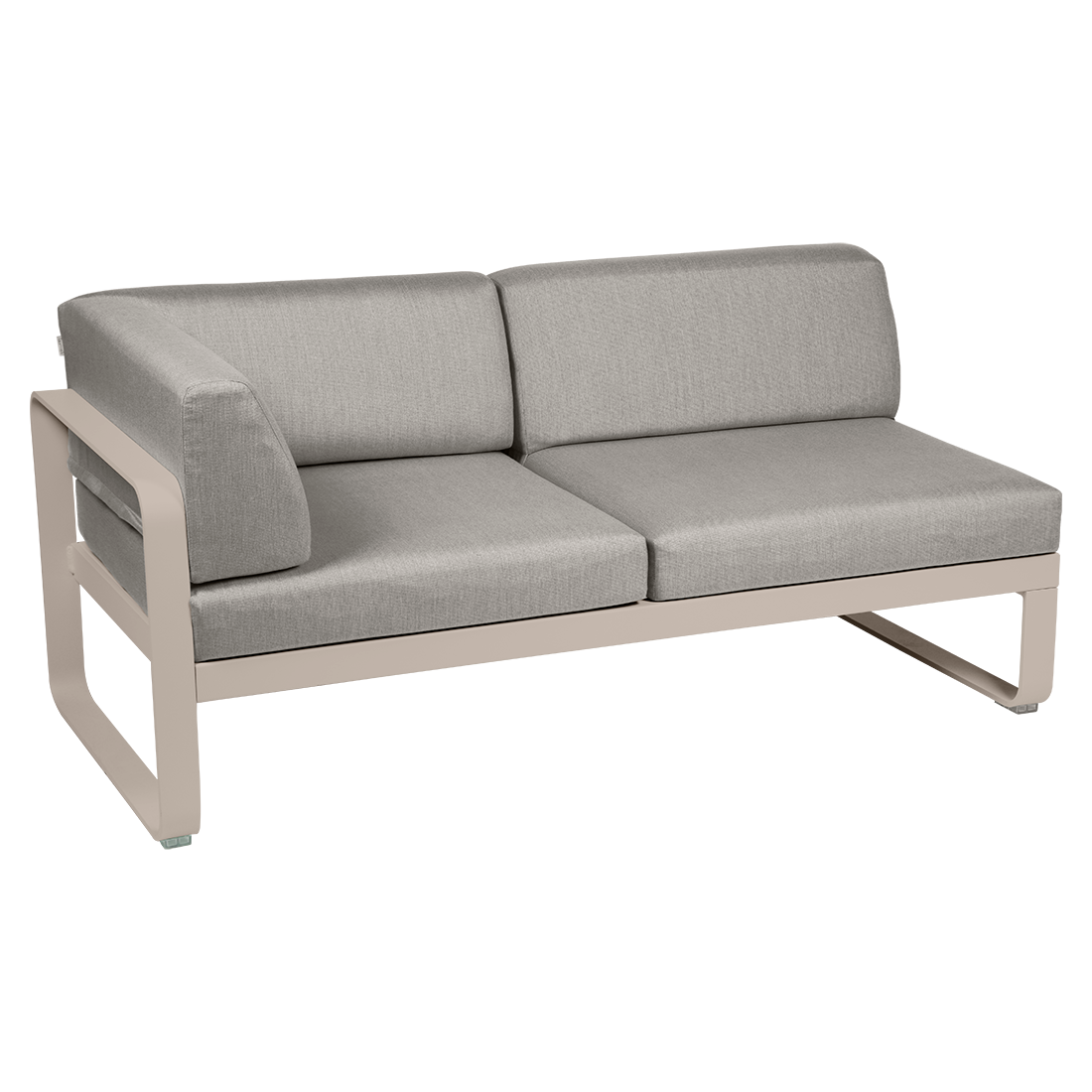 BELLEVIE 2-SEATER LEFT CORNER MODULE-TAUPE GREY CUSHION