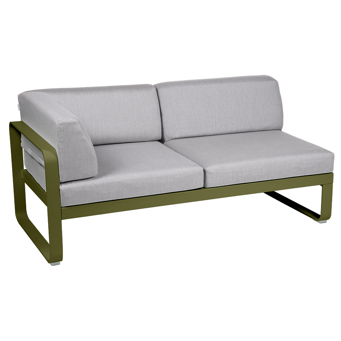 BELLEVIE 2-SEATER LEFT CORNER MODULE-FLANNEL GREY CUSHION