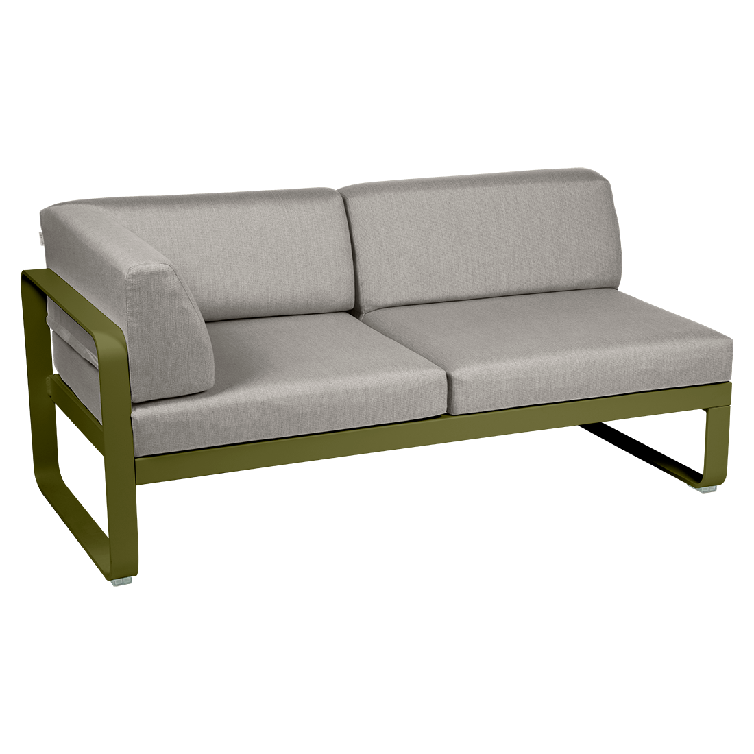 BELLEVIE 2-SEATER LEFT CORNER MODULE-TAUPE GREY CUSHION