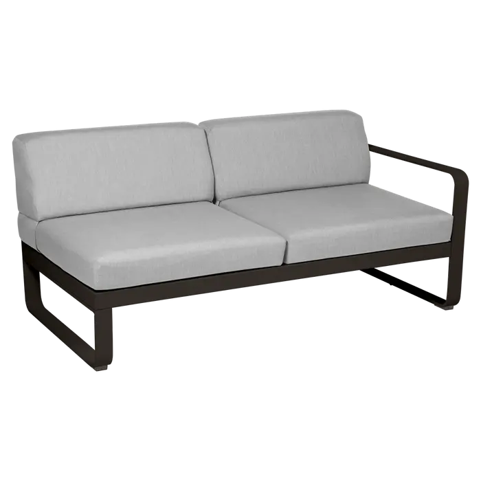 BELLEVIE 2-SEATER RIGHT MODULE-FLANNEL GREY CUSHION