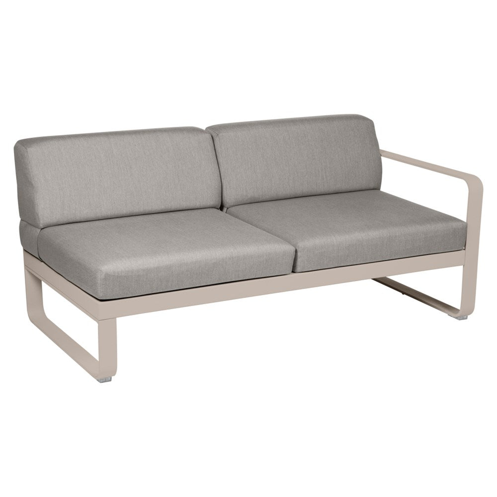 BELLEVIE 2-SEATER RIGHT MODULE-TAUPE GREY CUSHION