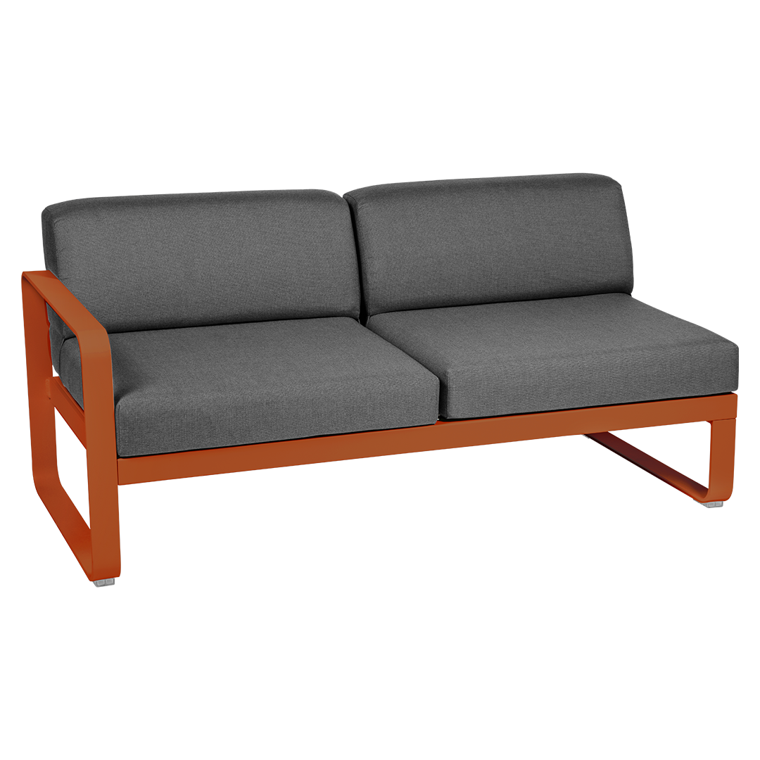 BELLEVIE 2-SEATER LEFT MODULE-GRAPHITE GREY CUSHION