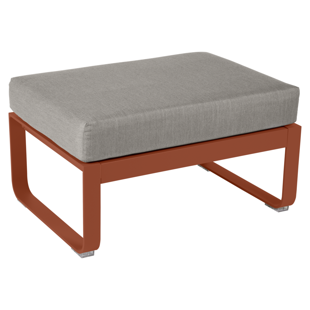 BELLEVIE 1-SEATER OTTOMAN-GREY TAUPE