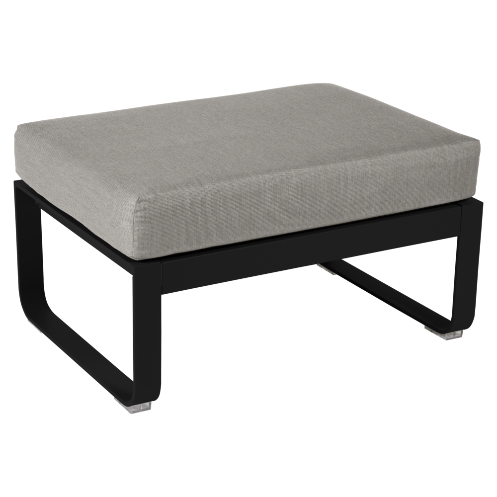 BELLEVIE 1-SEATER OTTOMAN-GREY TAUPE