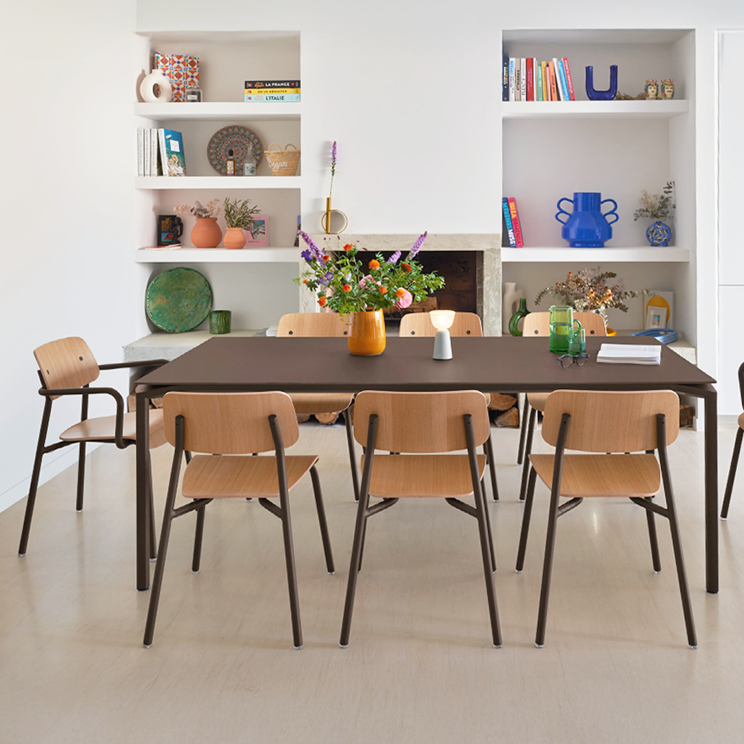 CALVI VELVETY MATTE FINISH TABLE 160 X 80 CM
