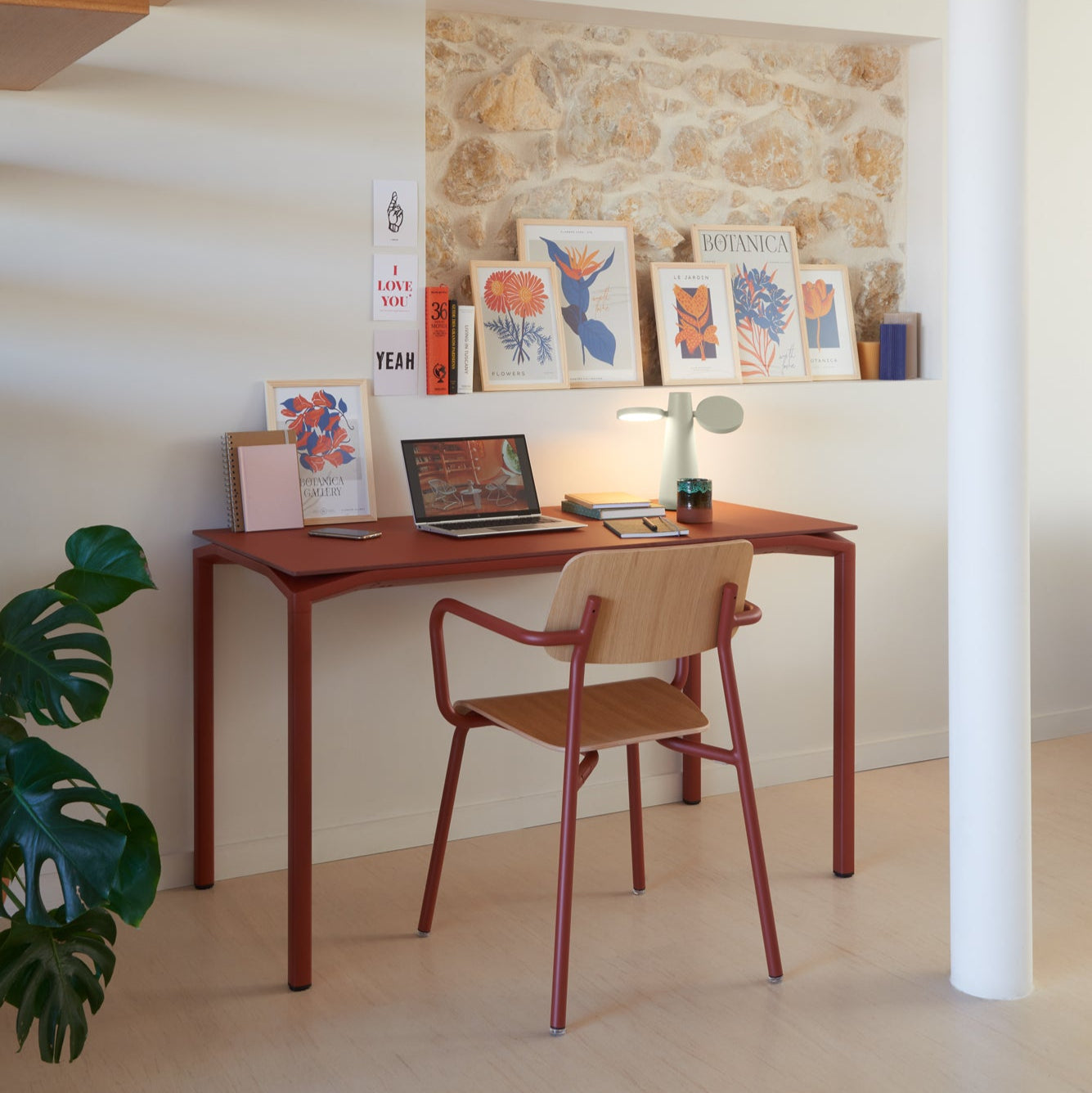 CALVI VELVETY MATTE FINISH TABLE 126 X 63 CM