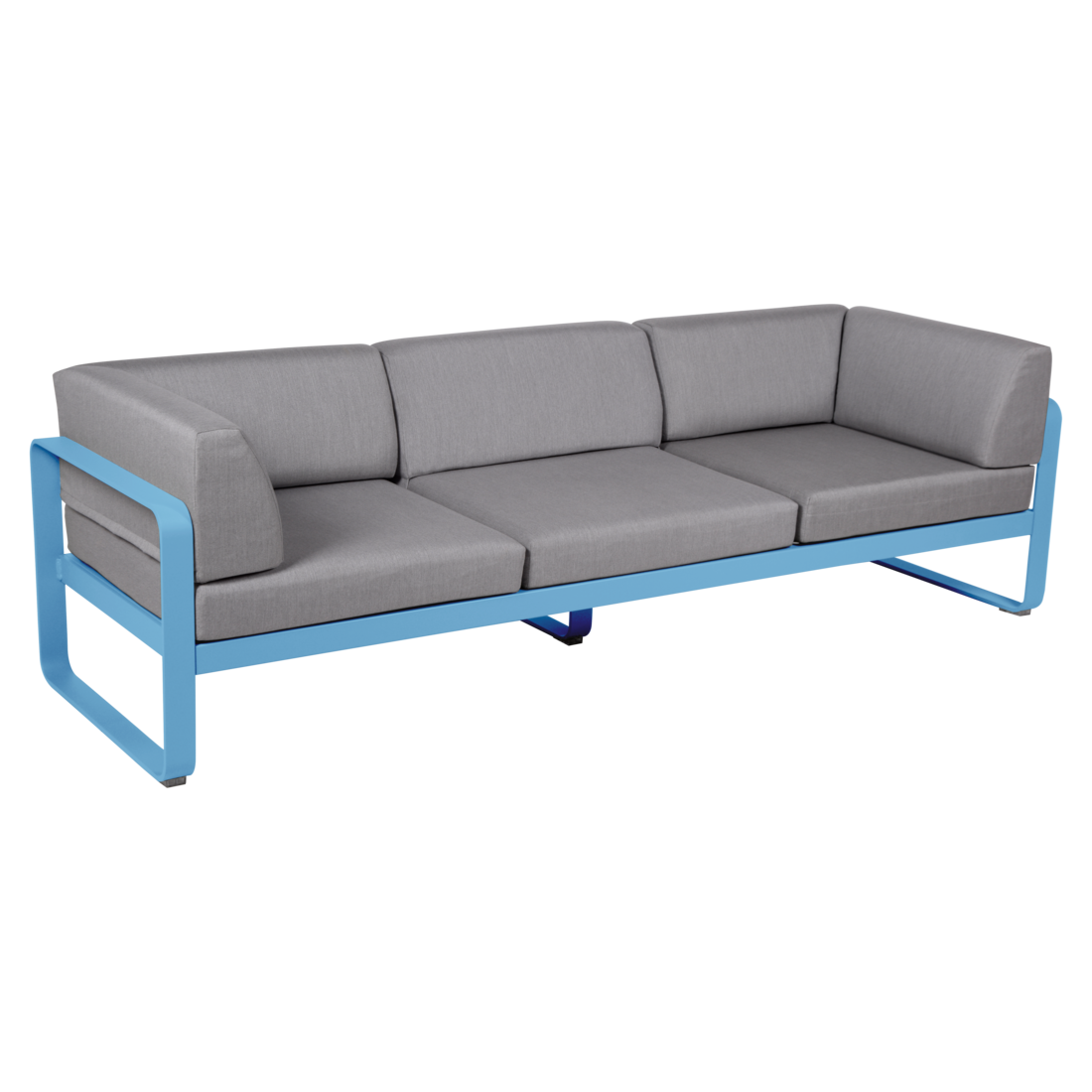 BELLEVIE 3-SEATER CLUB SOFA-FLANNEL GREY CUSHION