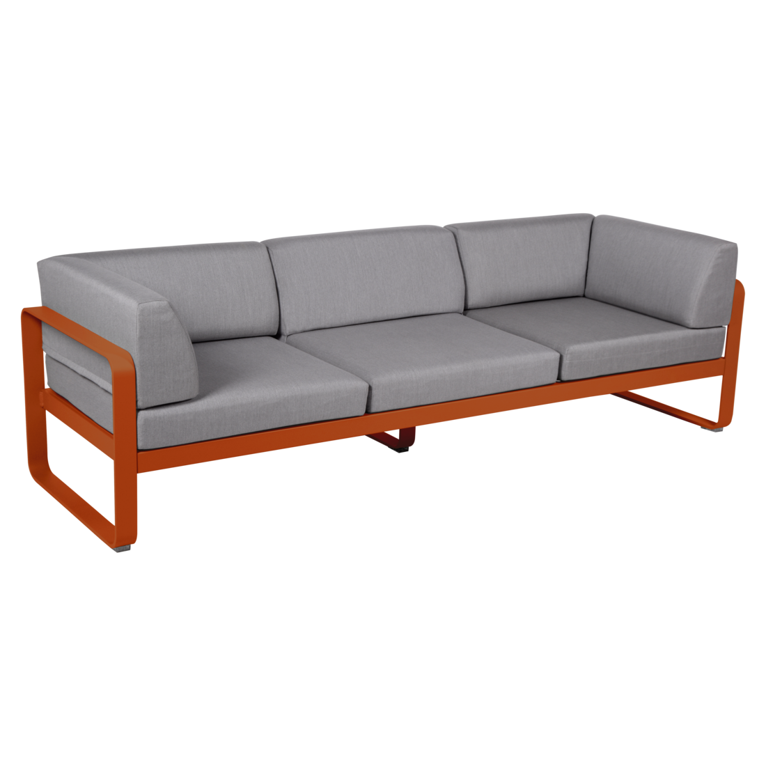 BELLEVIE 3-SEATER CLUB SOFA-FLANNEL GREY CUSHION