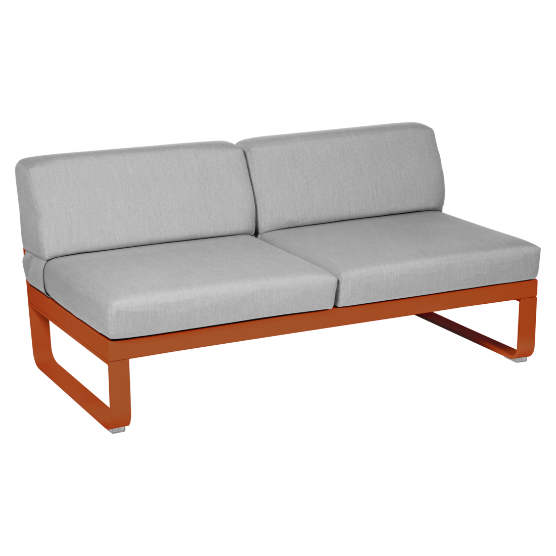 BELLEVIE 2-SEATER CENTRAL MODULE-FLANNEL GREY CUSHION