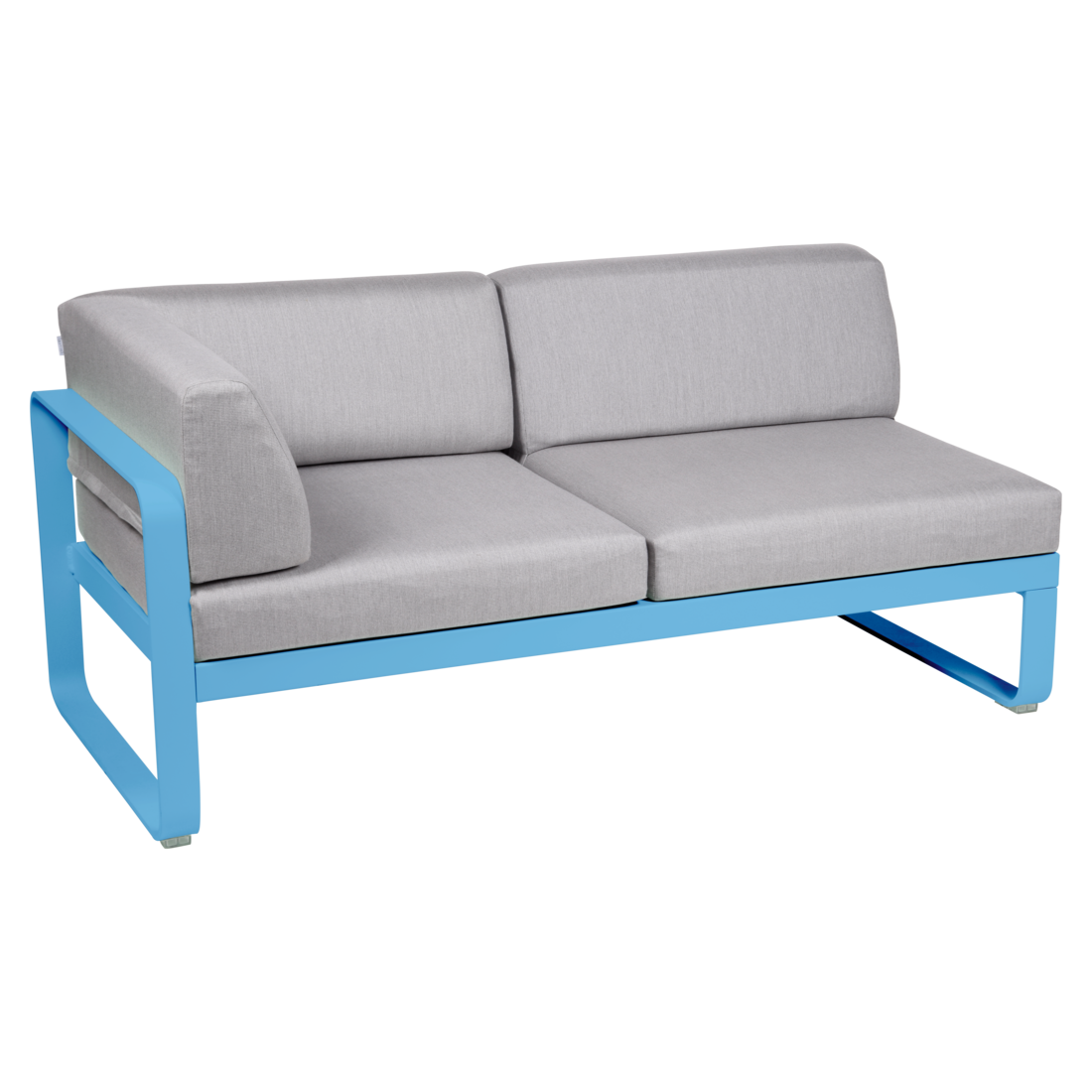 BELLEVIE 2-SEATER LEFT CORNER MODULE-FLANNEL GREY CUSHION