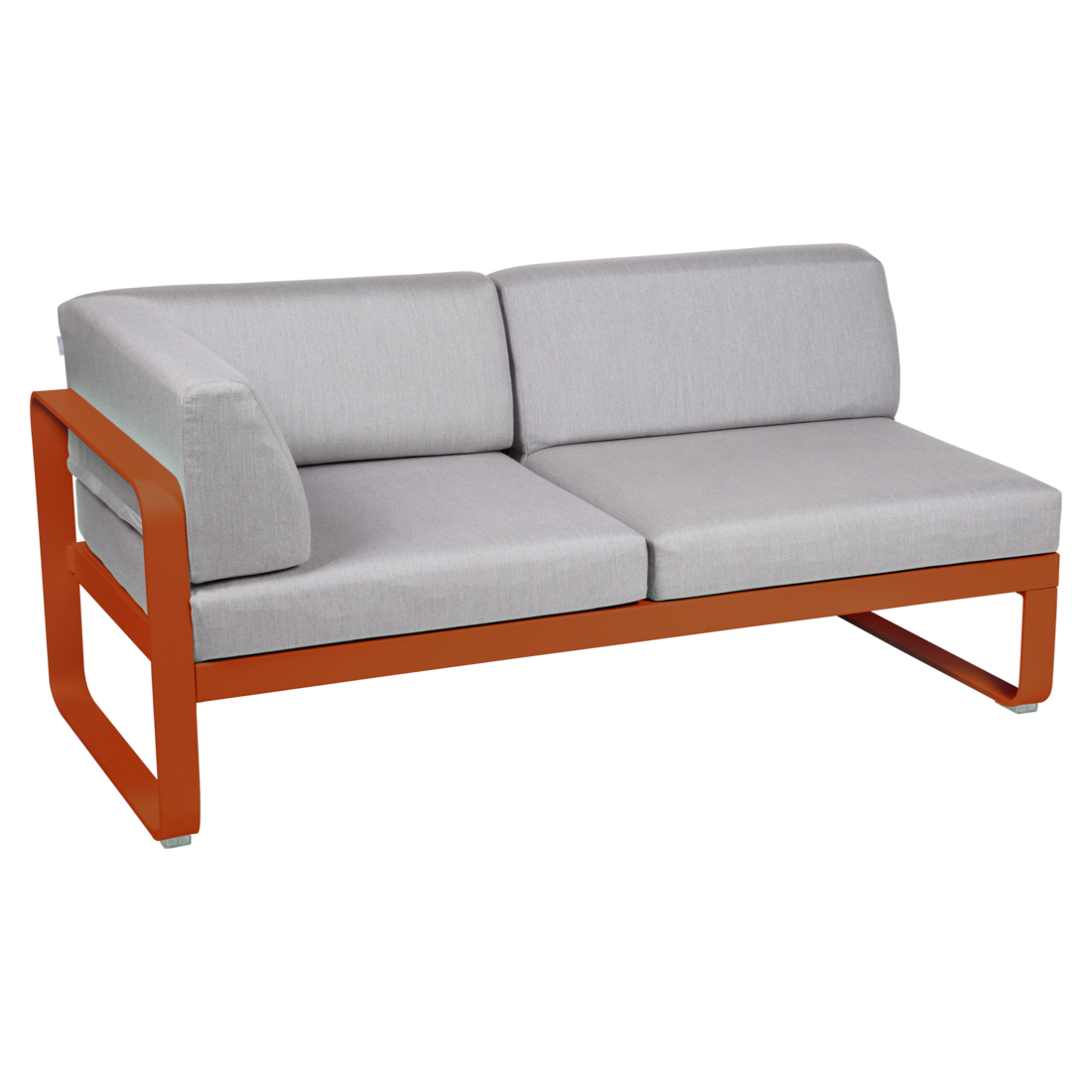 BELLEVIE 2-SEATER LEFT CORNER MODULE-FLANNEL GREY CUSHION