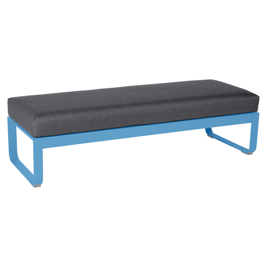 BELLEVIE 2-SEATER OTTOMAN-GRAPHITE GREY CUSHION