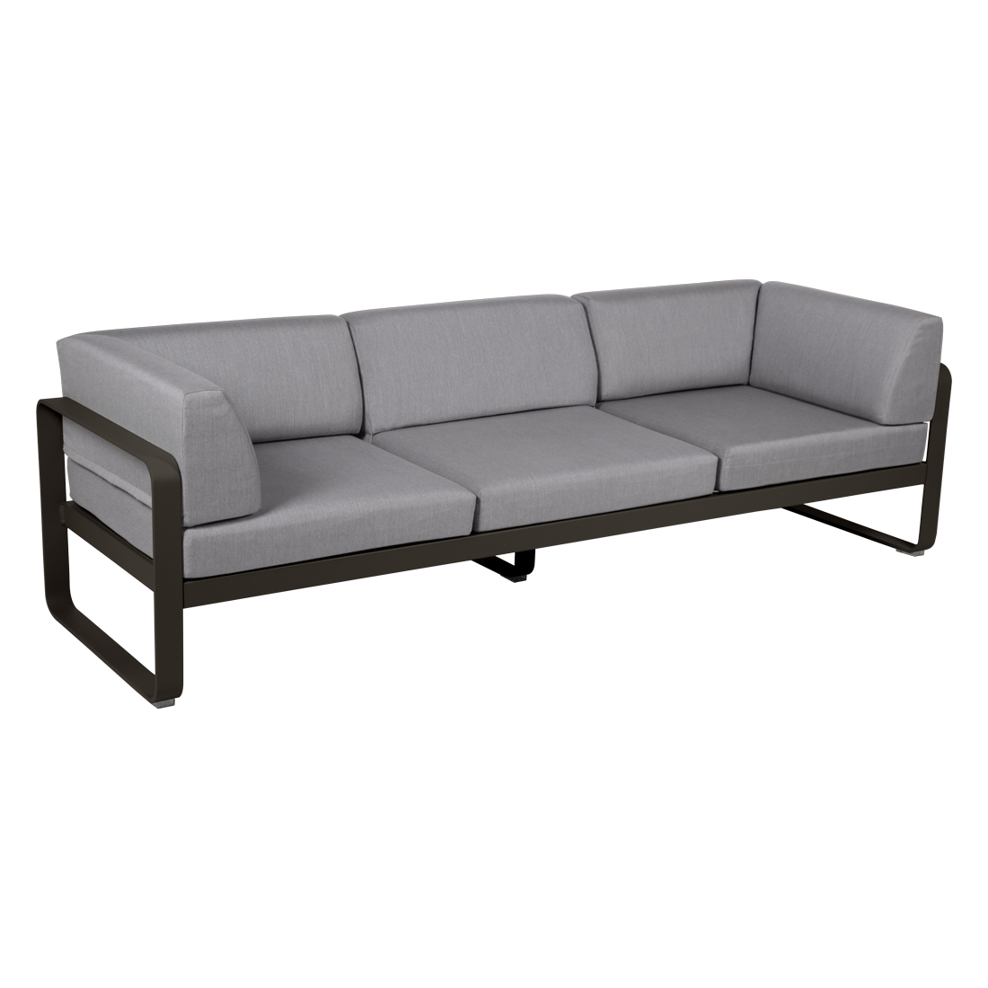 BELLEVIE 3-SEATER CLUB SOFA-FLANNEL GREY CUSHION